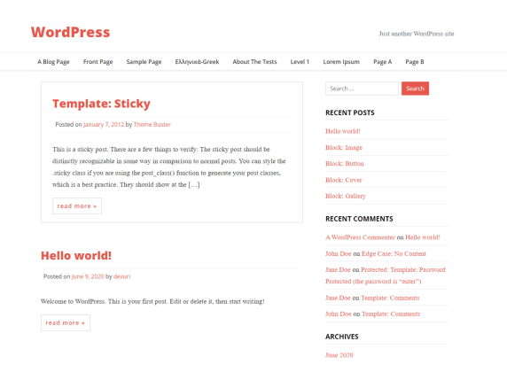 Brisko WordPress theme